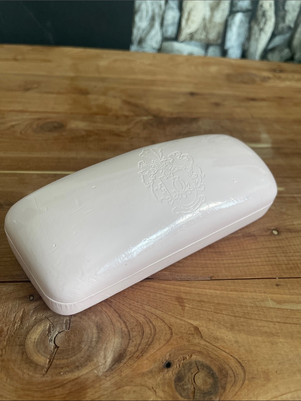 Embossed Light Pink Eyewear Case